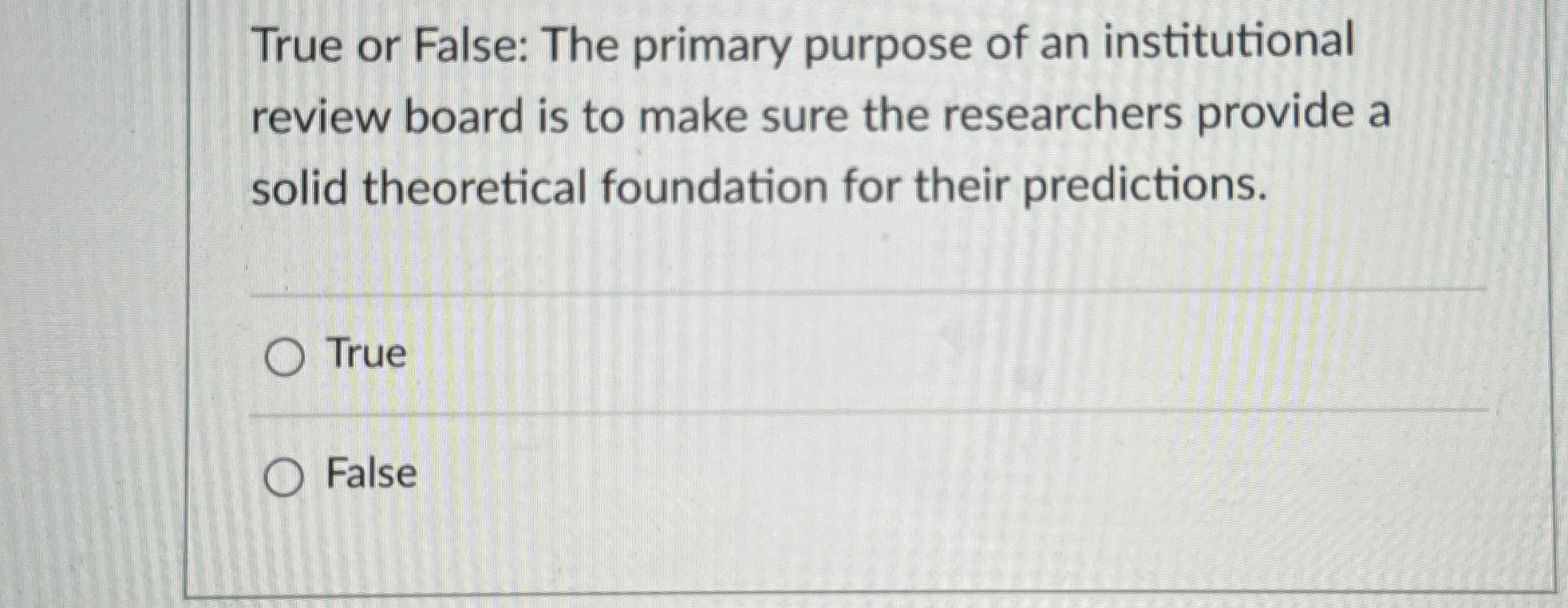 Solved True Or False The Primary Purpose Of An 4473