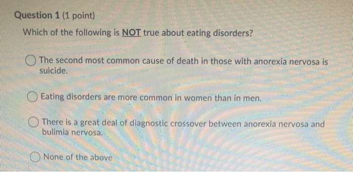 Solved Question 1 (1 Point) Which Of The Following Is Not | Chegg.com Solved Question 1 (1 Point) Which Of The Following Is Not | Chegg.com