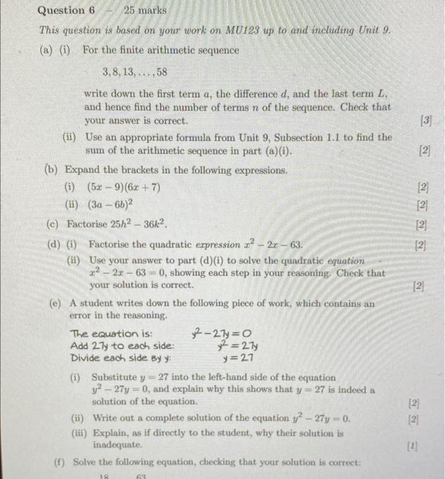 Solved [2] Question 6 25 marks This question is based on | Chegg.com