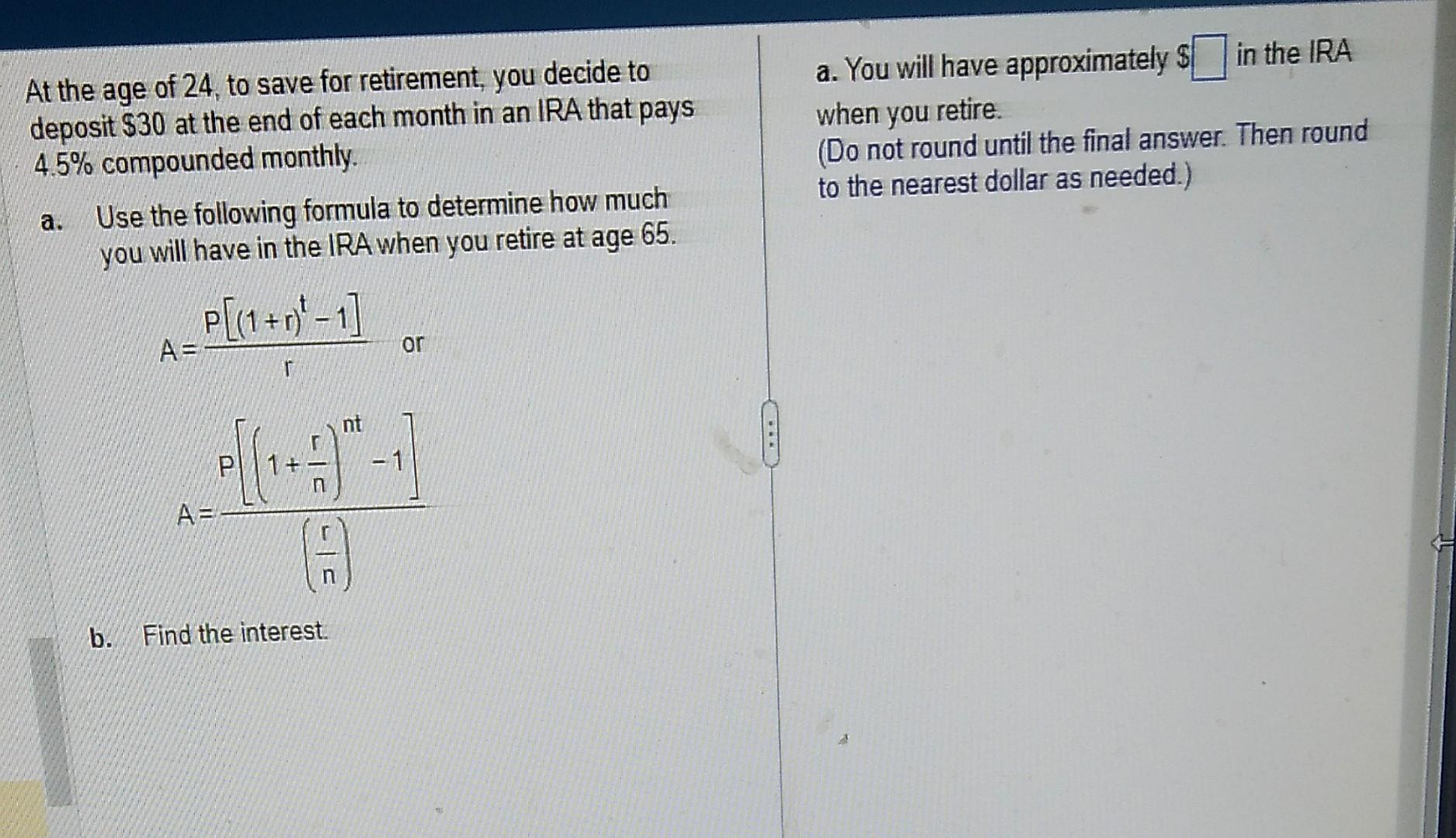 Solved question 17 section 8.5 please note there is an A and | Chegg.com