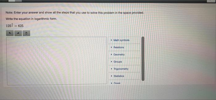 Solved Note: Enter your answer and show all the steps that | Chegg.com