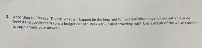 Solved 3. According to Classical Theory, what will happen | Chegg.com