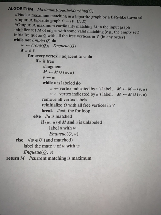 Apply the maximum-matching algorithm to find a | Chegg.com
