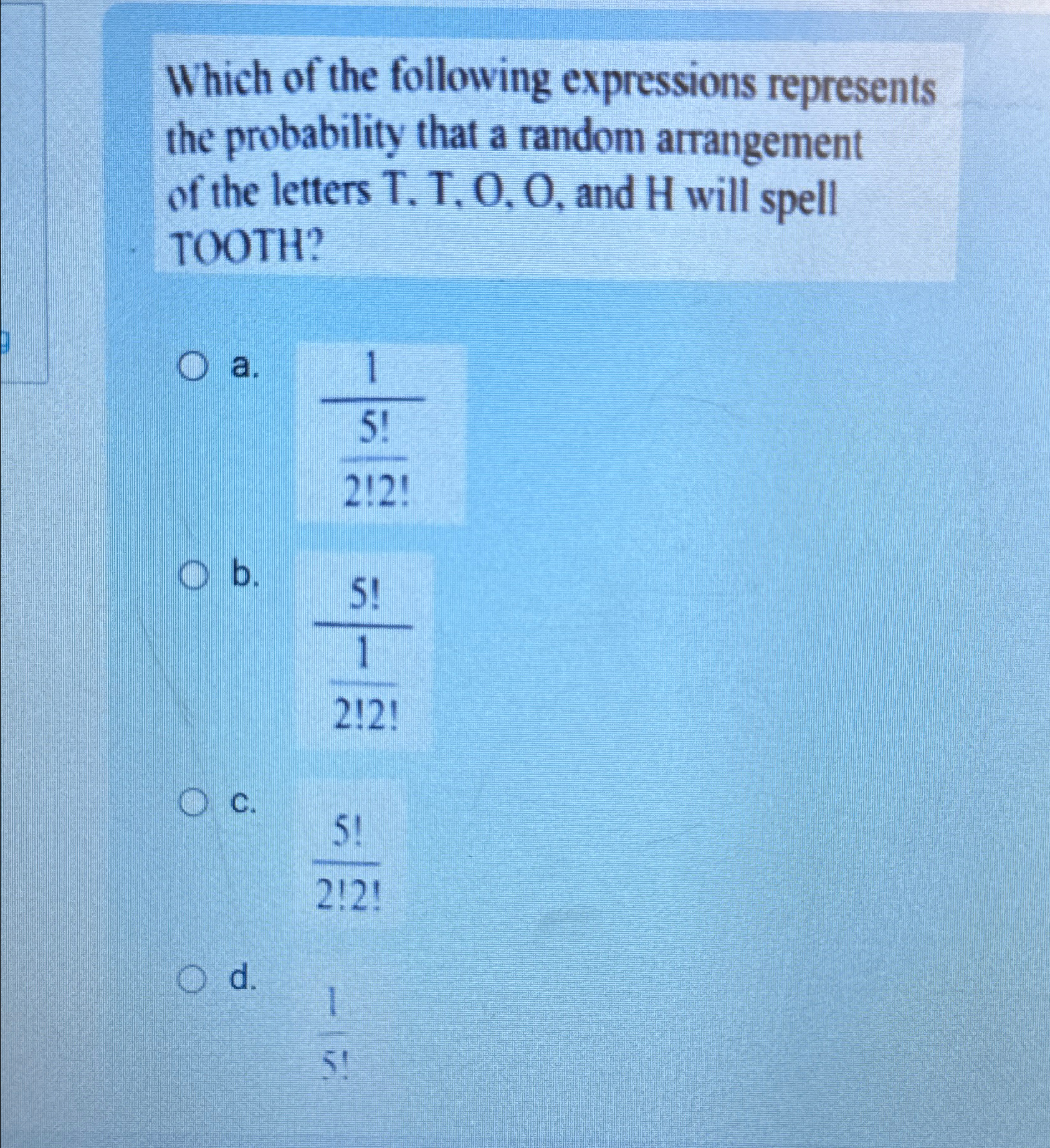 Solved Which of the following expressions represents the | Chegg.com