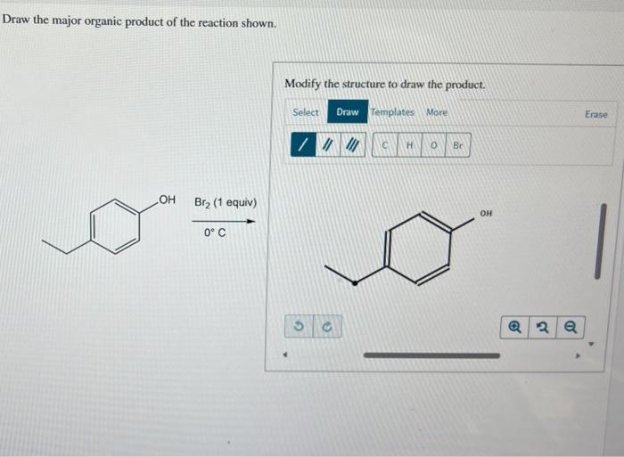 Solved Draw the major organic product of the reaction shown Chegg com