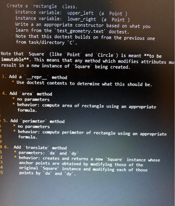 Solved Python 3Create a python program named geometry.viThe | Chegg.com