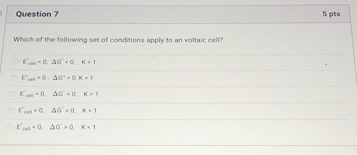 Solved Question 7 5 pts Which of the following set of | Chegg.com