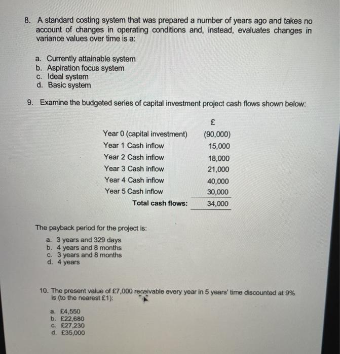 Solved Section A - Multiple choice questions (ALL questions | Chegg.com