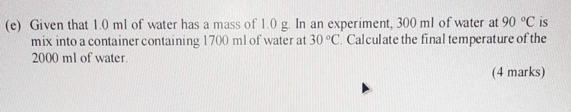 Solved (a) An experiment is carried out to determine the | Chegg.com