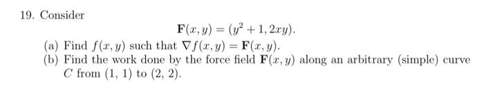 Solved Consider F X Y Y2 1 2xy A Find F X Y Such That