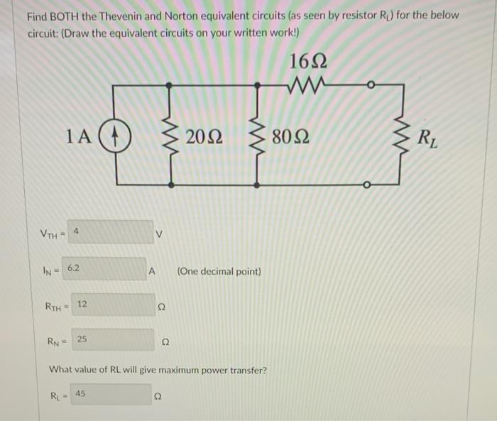 Solved Find BOTH The Thevenin And Norton Equivalent Circuits | Chegg.com