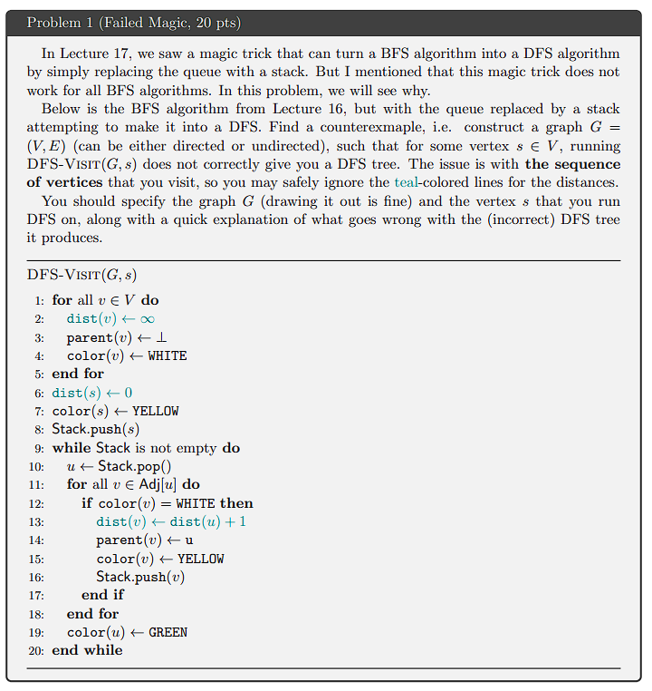 Solved In Lecture 17, ﻿we saw a magic trick that can turn a | Chegg.com