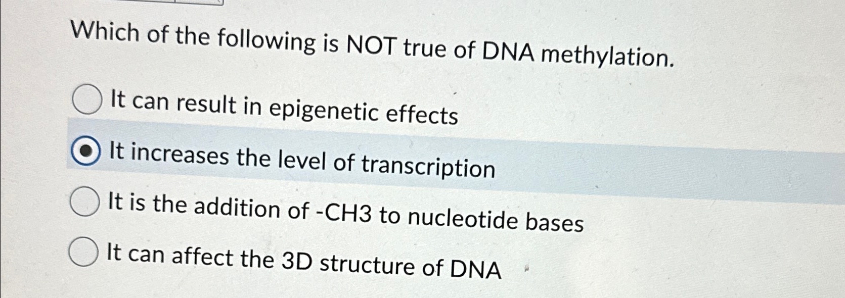 Solved Which of the following is NOT true of DNA | Chegg.com