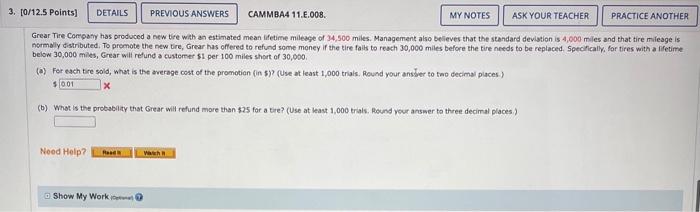 Solved 3. 10/12.5 Points) DETAILS PREVIOUS ANSWERS CAMMBA4 | Chegg.com