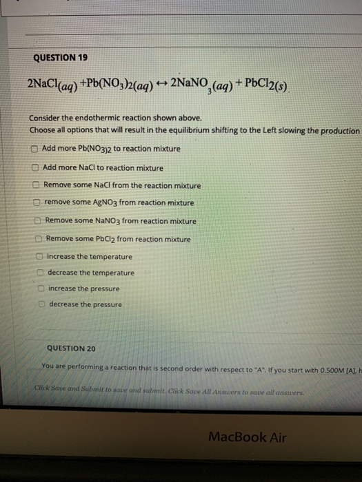 Solved Question 19 2nacl Aq Pb No3 2 Aq 2nano Aq Chegg Solved Question 19 2nacl Aq Pb No3 2 Aq 2nano Aq Chegg