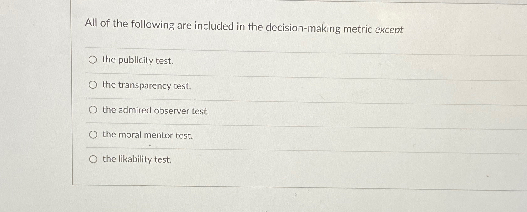 Solved All of the following are included in the | Chegg.com