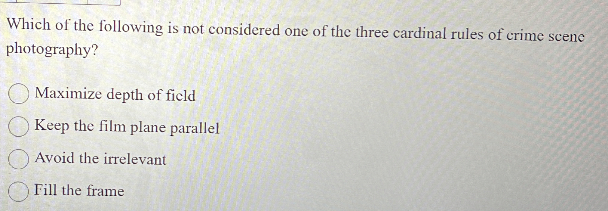 Solved Which of the following is not considered one of the | Chegg.com