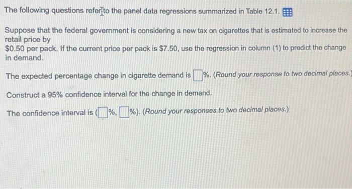 Solved data are described in Appendix 12.1. The J-test of | Chegg.com