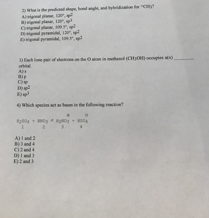 Solved 2 What Is The Predicted Shape Bond Angle And Chegg Com   Image 