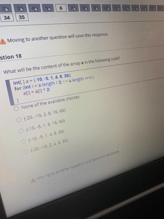 Solved 20 30 4050 OP 34 35 Moving to another question will | Chegg.com