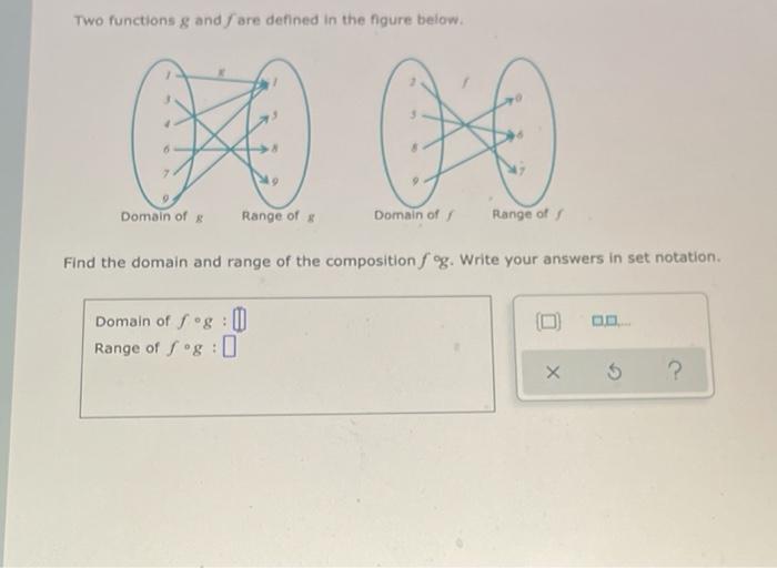 Solved Two functions g and / are defined in the figure | Chegg.com