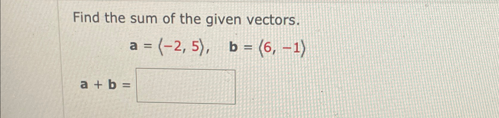 Solved Find The Sum Of The Given | Chegg.com