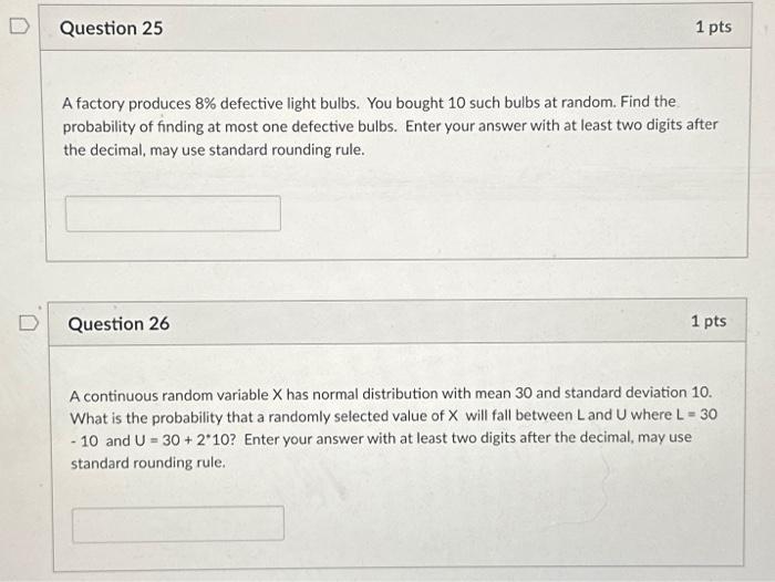 Solved A factory produces 8% defective light bulbs. You | Chegg.com