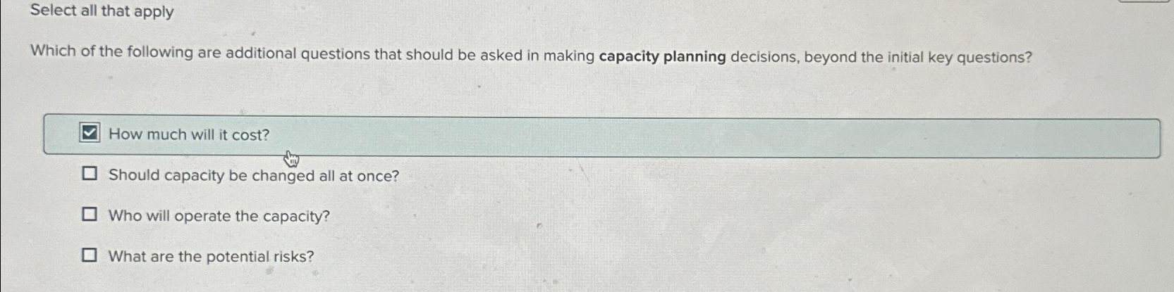 Solved Select all that applyWhich of the following are | Chegg.com