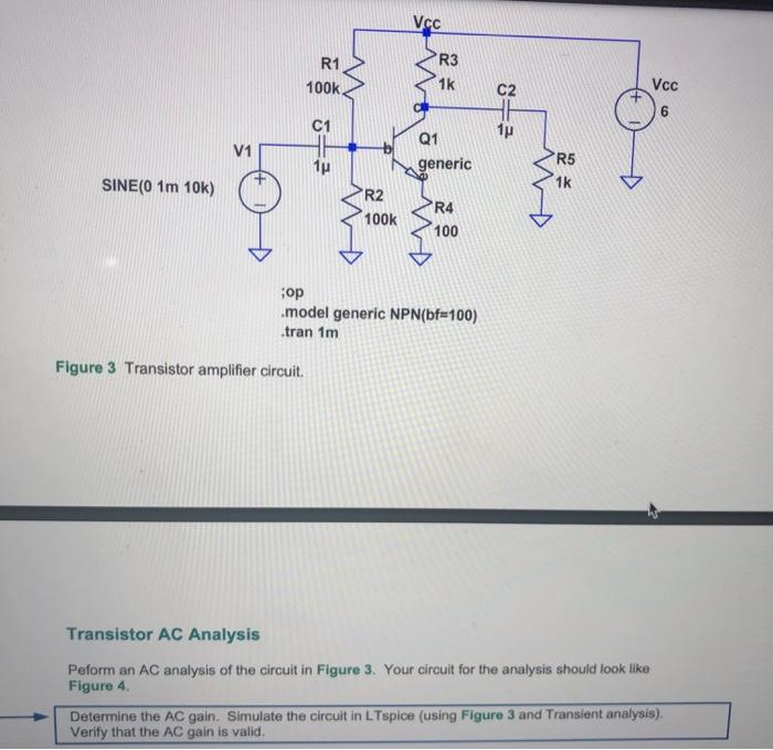 Solved Transistor Characteristic Curves in LTspice The | Chegg.com