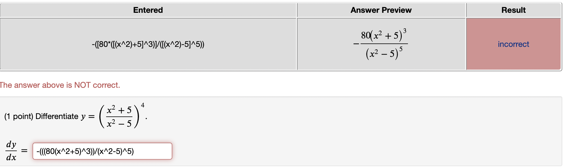 Solved Please help! See my incorrect answer in photo. | Chegg.com