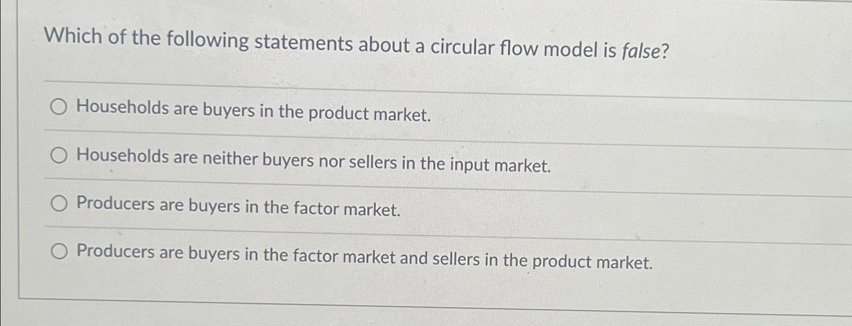 Solved Which of the following statements about a circular
