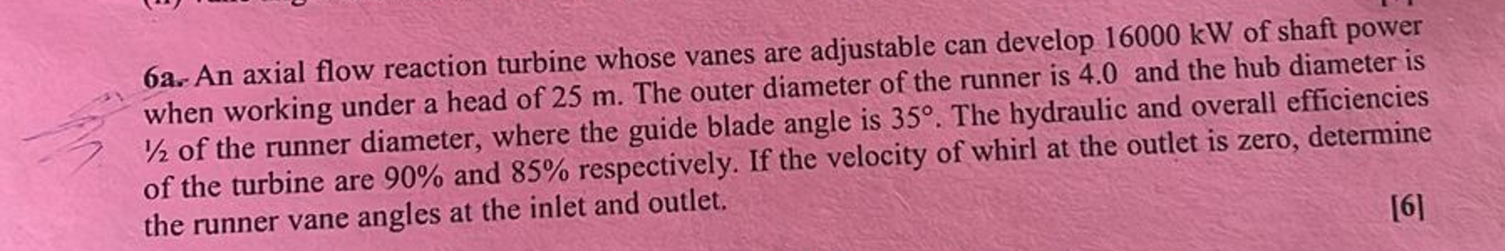 6a An Axial Flow Reaction Turbine Whose Vanes Are Chegg 6a-an-axial-flow-reaction-turbine-whose-vanes-are-chegg