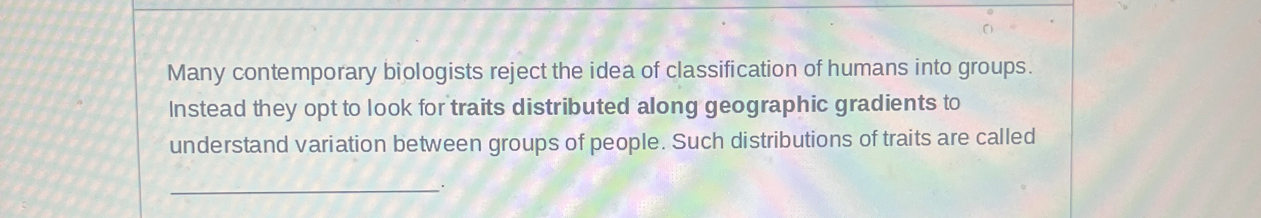 Solved Many Contemporary Biologists Reject The Idea Of | Chegg.com