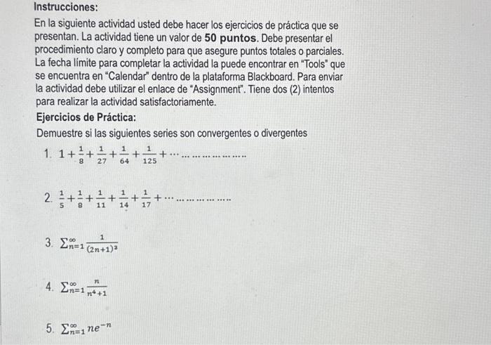 Instrucciones: En la siguiente actividad usted debe hacer los ejercicios de práctica que se presentan. La actividad tiene un