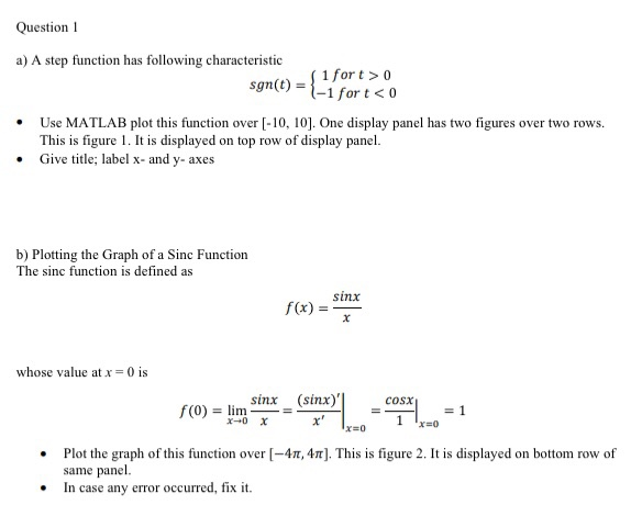 Solved Question 1 A) A Step Function Has Following | Chegg.com