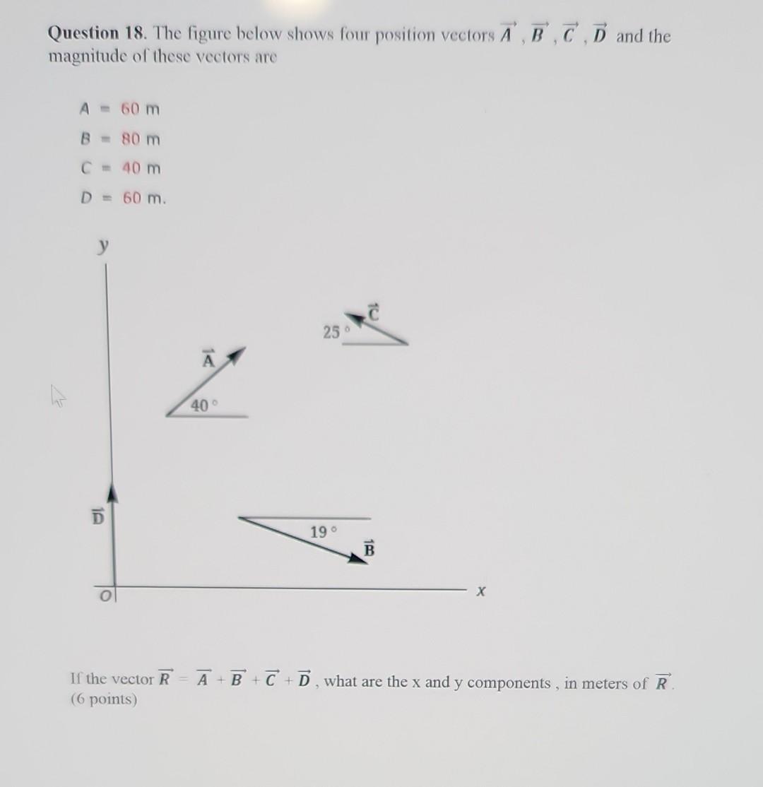 Solved Question 18 The Figure Below Shows Four Position 4968