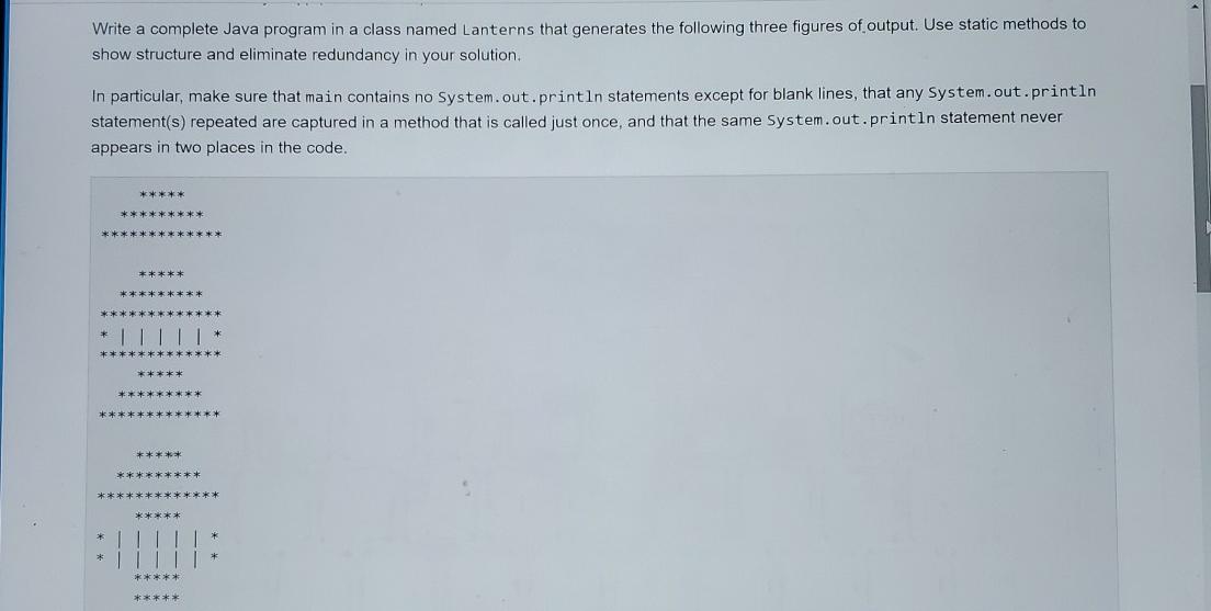 Solved Write a complete Java program in a class named | Chegg.com