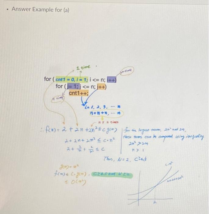 Solved Find The Computational Complexity For The Following | Chegg.com ...