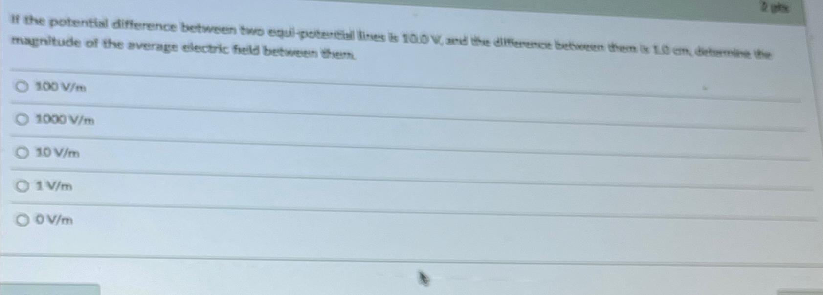 Solved If the potential difference between two | Chegg.com