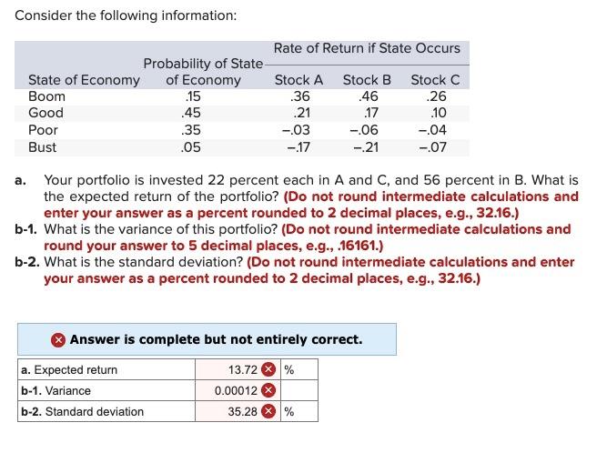 Solved Consider The Following Information: A. Your Portfolio | Chegg.com