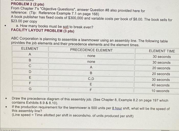 Solved PROBLEM 2 (2 Pts) From Chapter 7's "Objective | Chegg.com