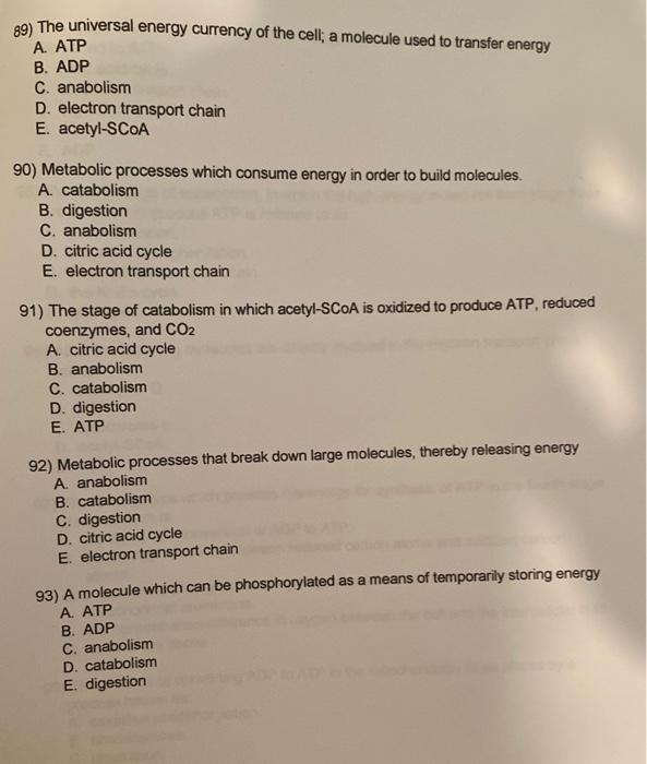 89 The Universal Energy Currency Of The Cell A 8245