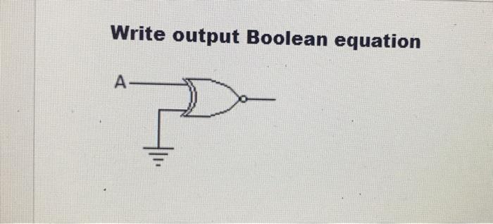Solved Write output Boolean equation A- TH | Chegg.com