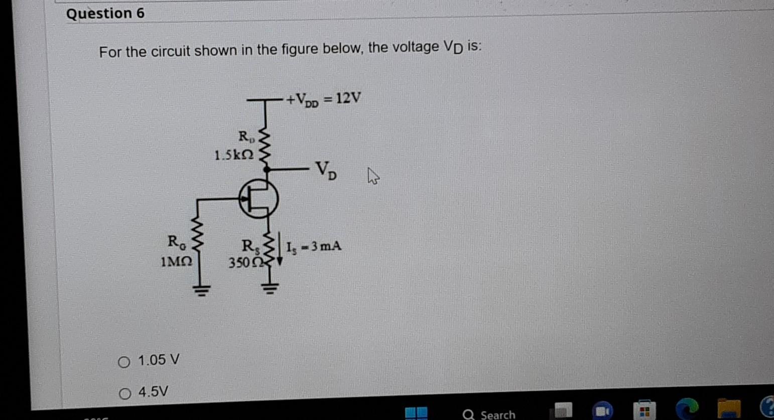 Solved For the circuit shown in the figure below, the | Chegg.com