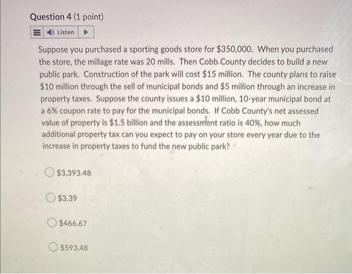 Solved Suppose you purchased a sporting goods store for | Chegg.com