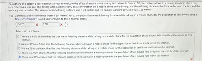 Solved The authors of a certain paper describe a study to | Chegg.com