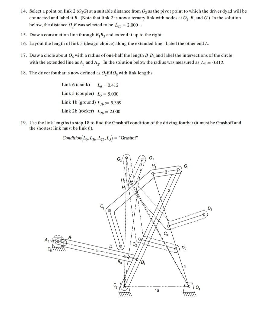 Solved PROBLEM 3-6 Statement: Design a fourbar mechanism to | Chegg.com