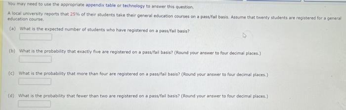 Solved You may need to use the appropriate appendix table or | Chegg.com