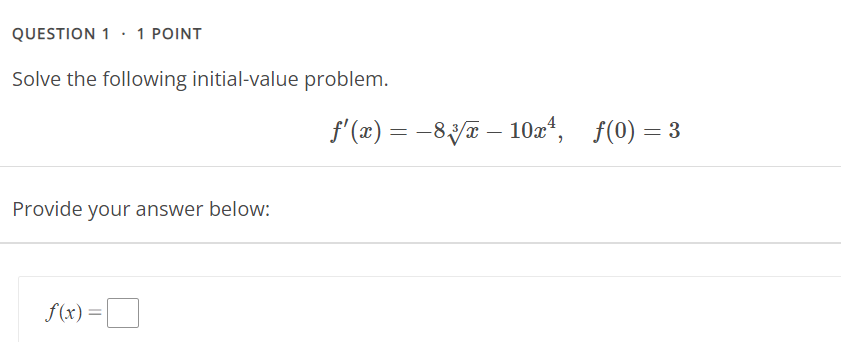 Solved Can you help me with this question? QUESTION 1 - 1 | Chegg.com