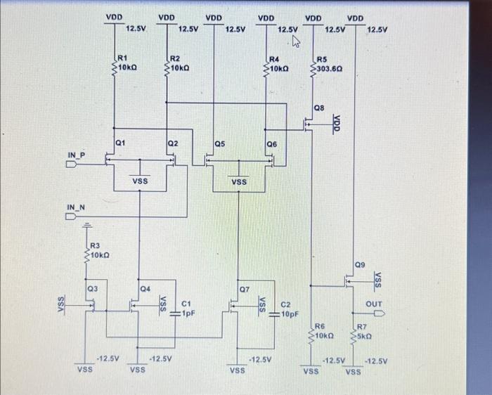 Problem 4 (25 Points): Using The Basic MOSFET Op Amp | Chegg.com